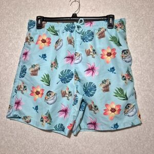 STAR WARS THE MANDALORIAN-BABY YODA..BLUE SWIM SHORTS..SIZE:L